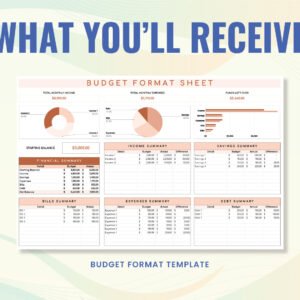 Alternative view of FREE - Budget Format Template - Google Sheets